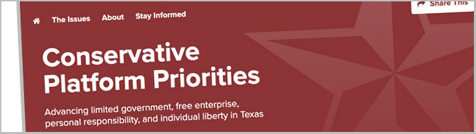 Texas Republican Party Platform - ConservativePlatform.Org Texas Republican Party Platform - ConservativePlatform.Org